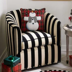 Pillows, Throws, & Cushions|MacKenzie-Childs Dancing Snowman Throw Pillow