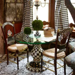 Dining Room & Kitchen|MacKenzie-Childs Dark Flower Basket Side Chair