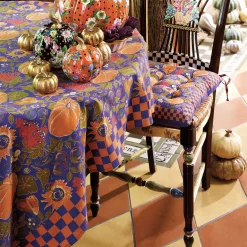 Dining Room & Kitchen|MacKenzie-Childs Dark Flower Basket Side Chair