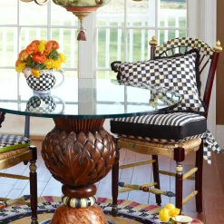 Dining Room & Kitchen|MacKenzie-Childs Dark Flower Basket Side Chair