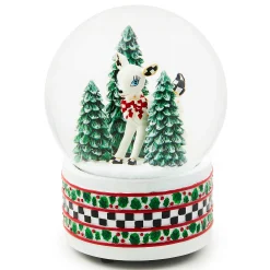 Room Accents|MacKenzie-Childs Deary Deer Snow Globe