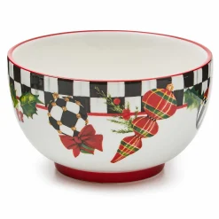 Kitchen & Dining Sets|Dinnerware & Flatware|MacKenzie-Childs Deck the Halls Breakfast Bowls, Set of 4