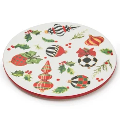 Holiday|Kitchen Utensils & Tools|MacKenzie-Childs Deck the Halls Round Trivet