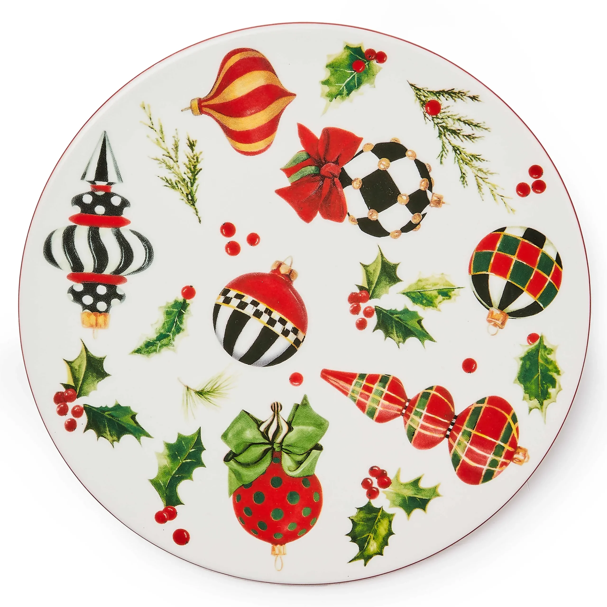 Holiday|Kitchen Utensils & Tools|MacKenzie-Childs Deck the Halls Round Trivet