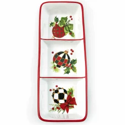 Holiday|Serveware|MacKenzie-Childs Deck the Halls Trio
