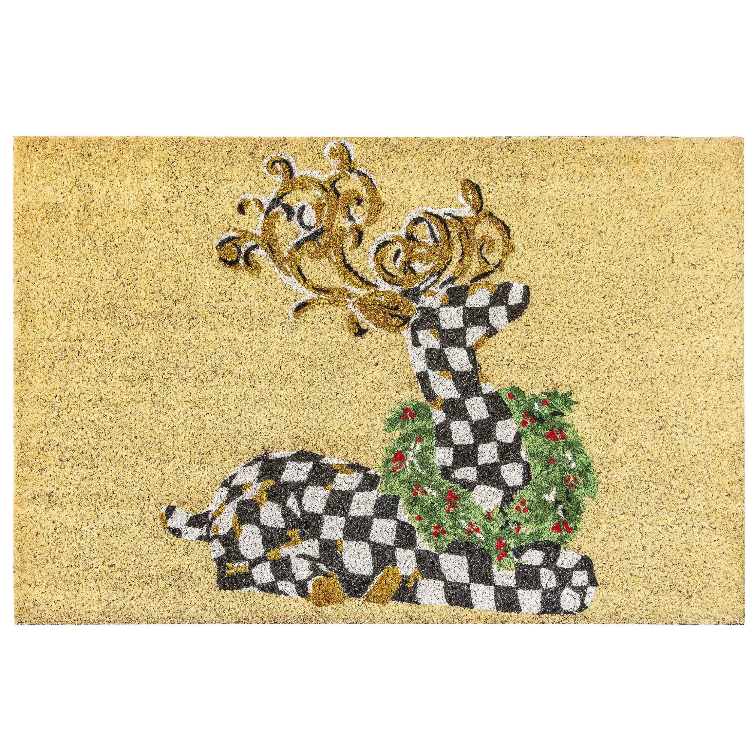 Holiday|Outdoor|MacKenzie-Childs Deer Entrance Mat