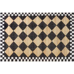 Rugs|MacKenzie-Childs Diamond Jute 5' x 8' Rug