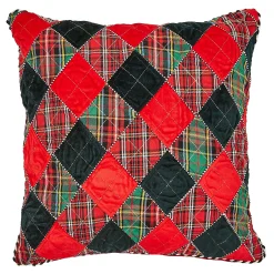 Pillows, Throws, & Cushions|MacKenzie-Childs Diamond Tartan Throw Pillow