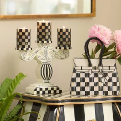 Candles & Fragrances|Room Accents|MacKenzie-Childs Doodles Pillar Candelabra