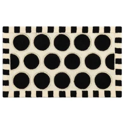 Rugs|MacKenzie-Childs Dots A Lots Rug - Black - 2'3 x 3'9