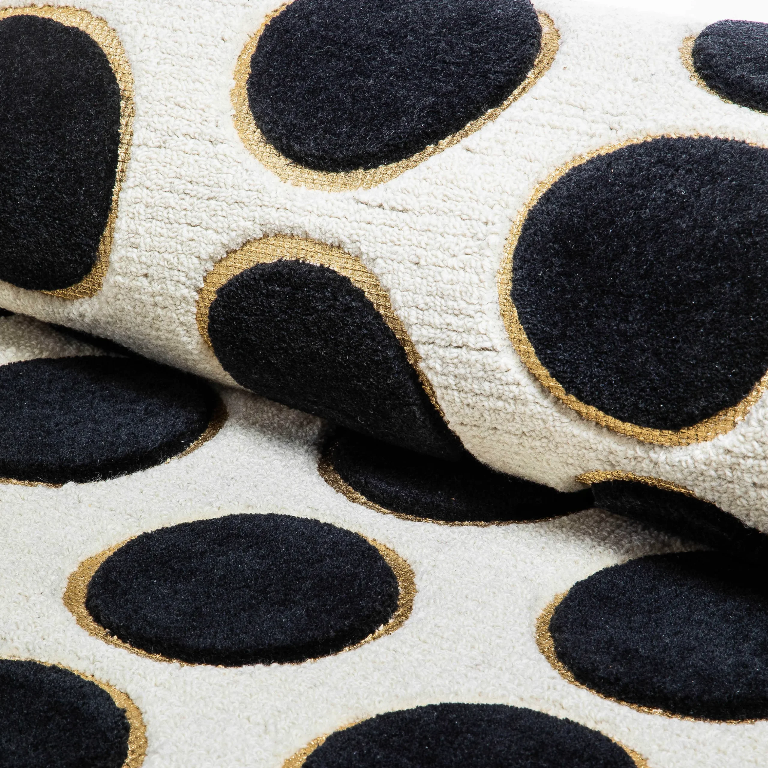 Rugs|MacKenzie-Childs Dots A Lots Rug - Black - 2'3 x 3'9