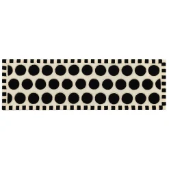 Rugs|MacKenzie-Childs Dots A Lots Rug - Black - 2'6 x 8'