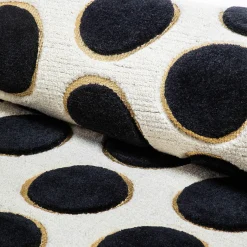 Rugs|MacKenzie-Childs Dots A Lots Rug - Black - 6' Round