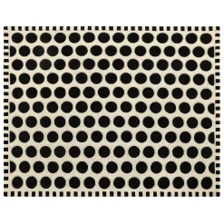 Rugs|MacKenzie-Childs Dots A Lots Rug - Black -  8' x 10'
