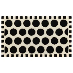 Rugs|MacKenzie-Childs Dots A Lots Rug - Black - 3' x 5'