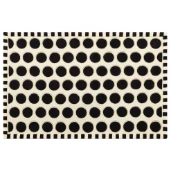 Rugs|MacKenzie-Childs Dots A Lots Rug - Black - 5' x 8'