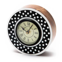 Room Accents|MacKenzie-Childs Dotty Round Desk Clock
