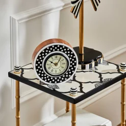 Room Accents|MacKenzie-Childs Dotty Round Desk Clock