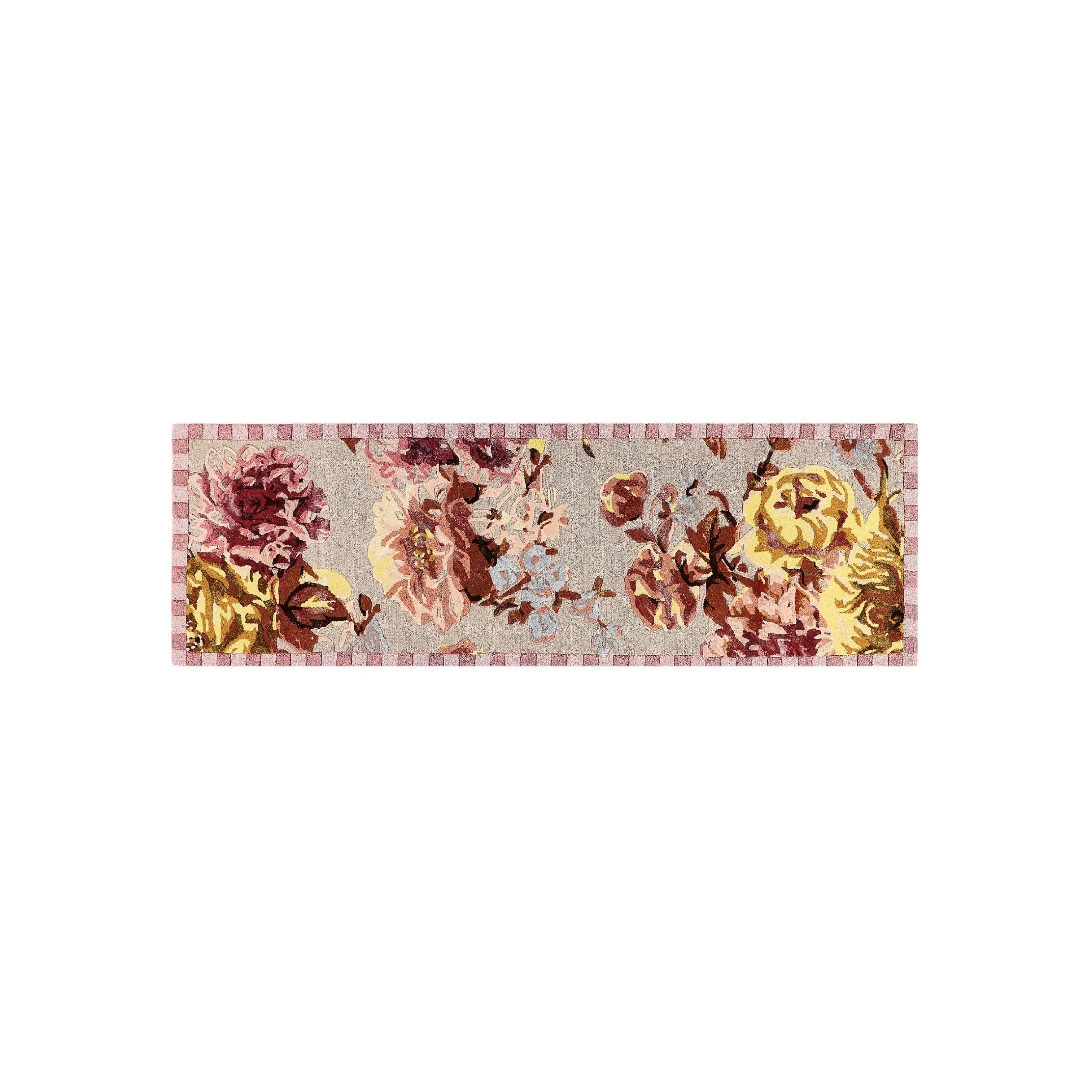 Rugs|MacKenzie-Childs Dusty Rose Floral 2'6 x 8' Runner
