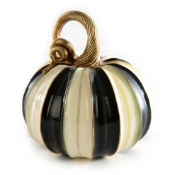 Pumpkins|The Halloween Shop|MacKenzie-Childs Elegant Stripe Small Pumpkin