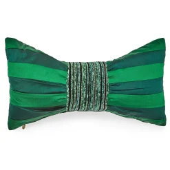 Pillows, Throws, & Cushions|MacKenzie-Childs Emerald Bow Throw Pillow
