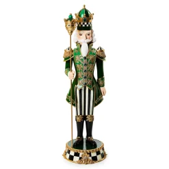 Room Accents|MacKenzie-Childs Emerald Luxe Castle Guard Nutcracker