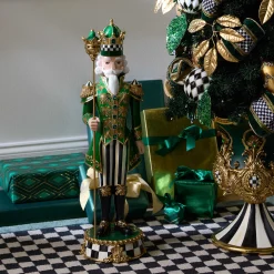 Room Accents|MacKenzie-Childs Emerald Luxe Castle Guard Nutcracker