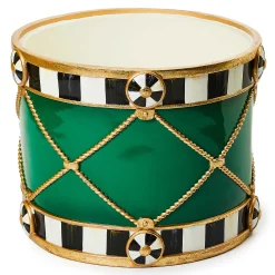 Holiday|Room Accents|MacKenzie-Childs Emerald Luxe Drum