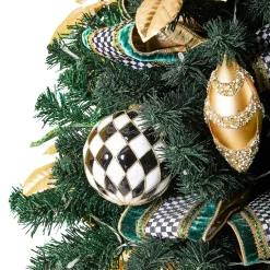 Greenery & Florals|MacKenzie-Childs Emerald Luxe Illuminated Potted Tree