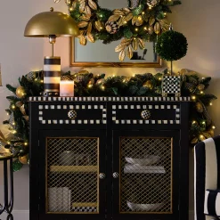 Greenery & Florals|Room Accents|MacKenzie-Childs Emerald Luxe Illuminated Garland