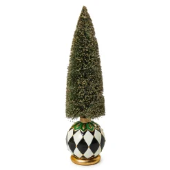 Room Accents|Table Accessories|MacKenzie-Childs Emerald Luxe Large Illuminated Bottle Brush Tree