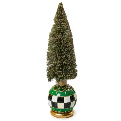 Room Accents|Table Accessories|MacKenzie-Childs Emerald Luxe Medium Illuminated Bottle Brush Tree
