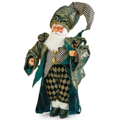 Holiday|Room Accents|MacKenzie-Childs Emerald Luxe Santa