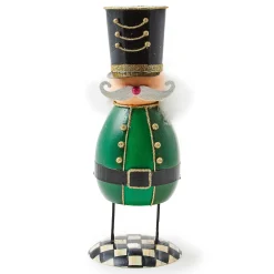 Room Accents|MacKenzie-Childs Emerald Luxe Tin Nutcracker