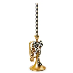Holiday|Candles & Fragrances|MacKenzie-Childs Emerald Luxe Trumpet Candle Holder