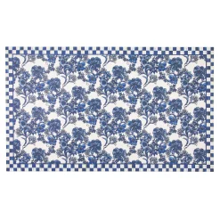 Rugs|MacKenzie-Childs English Garden Floor Mat - Royal - 3' x 5'
