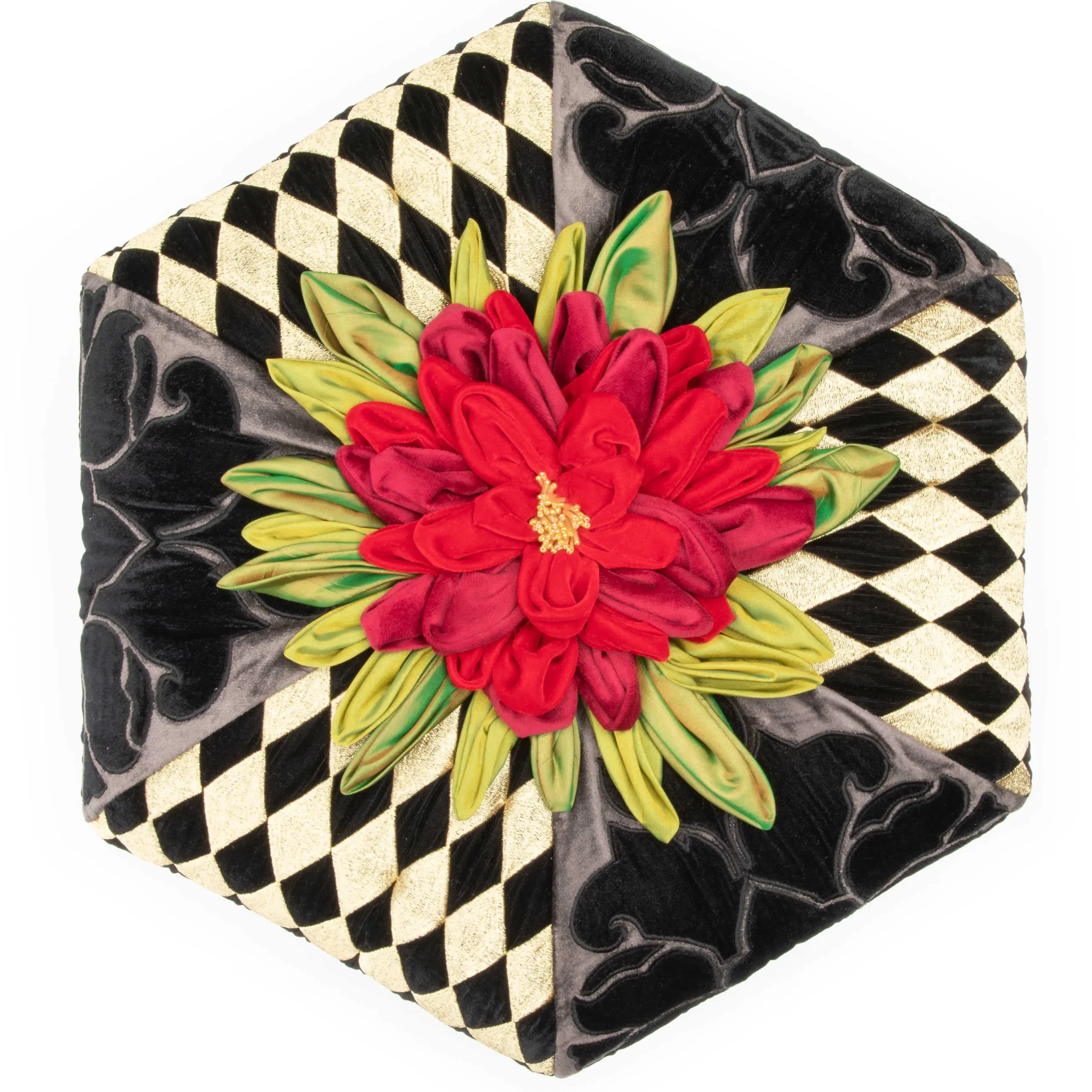 Living Room|MacKenzie-Childs Evenfall Footstool