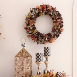The Fall Shop|Greenery & Florals|MacKenzie-Childs Fall On The Farm Pinecone Wreath