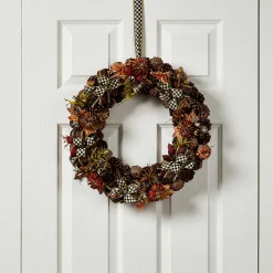 The Fall Shop|Greenery & Florals|MacKenzie-Childs Fall On The Farm Pinecone Wreath