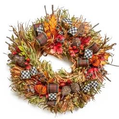 The Fall Shop|Greenery & Florals|MacKenzie-Childs Fall On The Farm Wreath