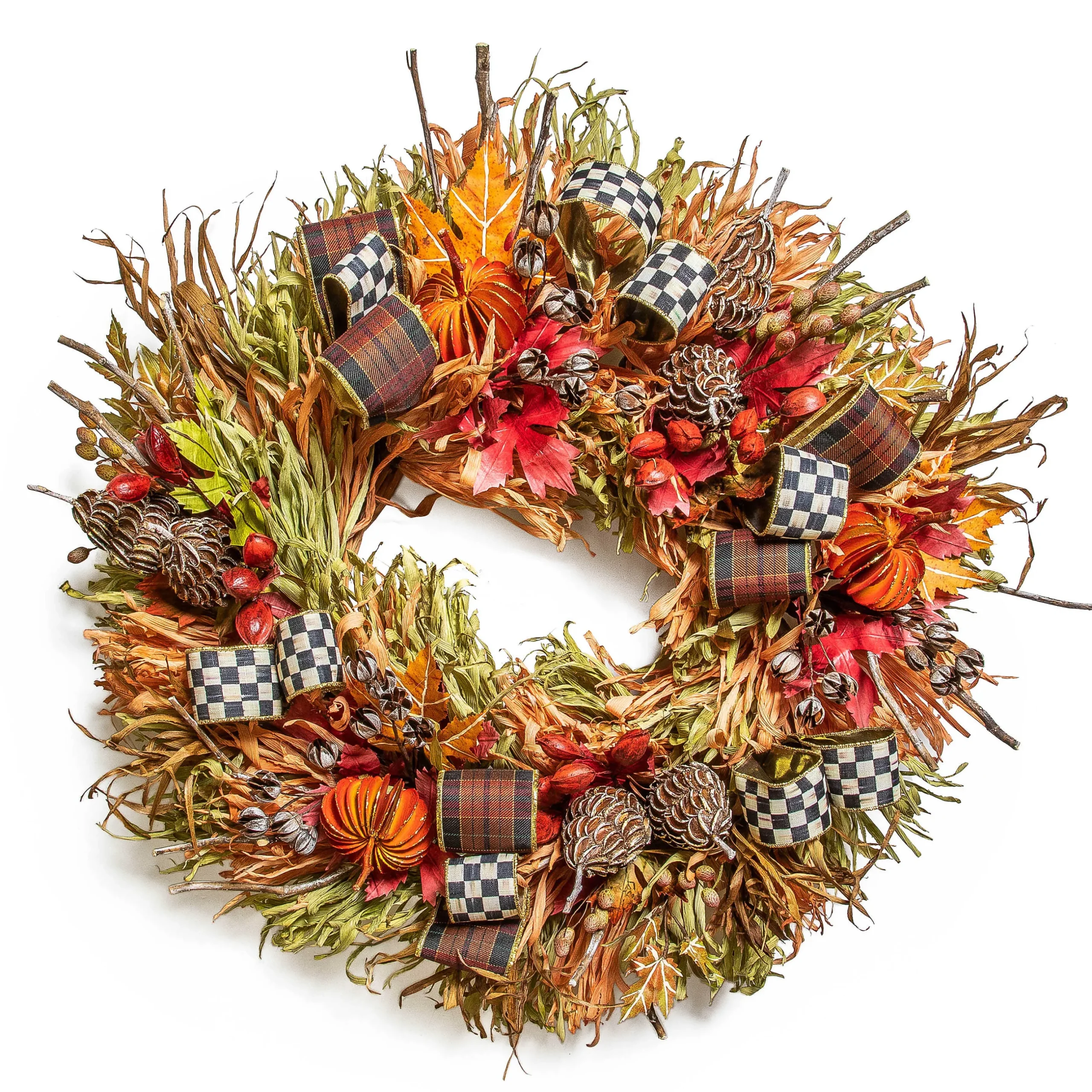 The Fall Shop|Greenery & Florals|MacKenzie-Childs Fall On The Farm Wreath