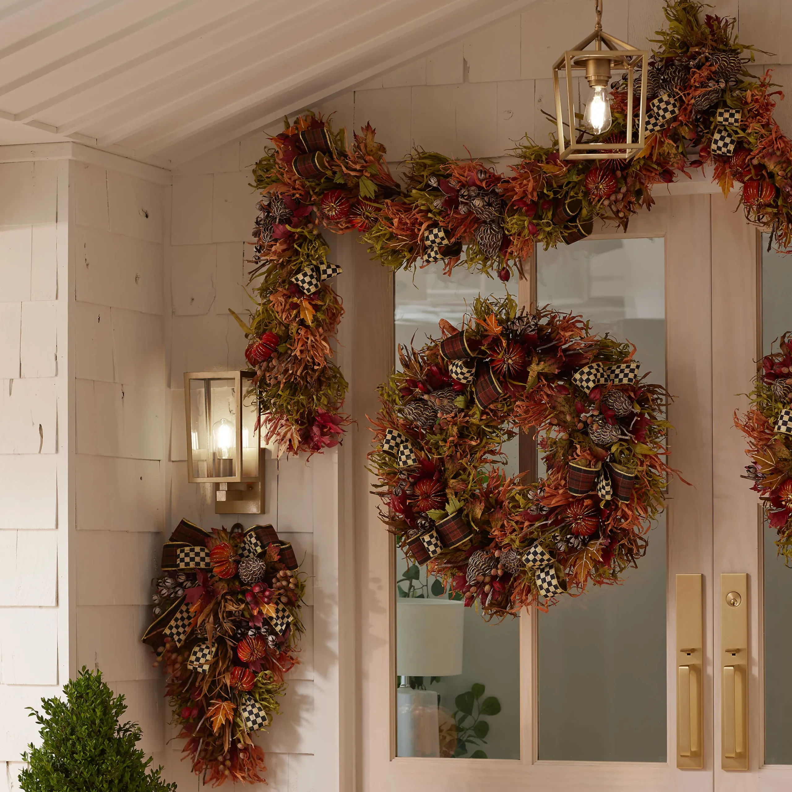 The Fall Shop|Greenery & Florals|MacKenzie-Childs Fall On The Farm Wreath