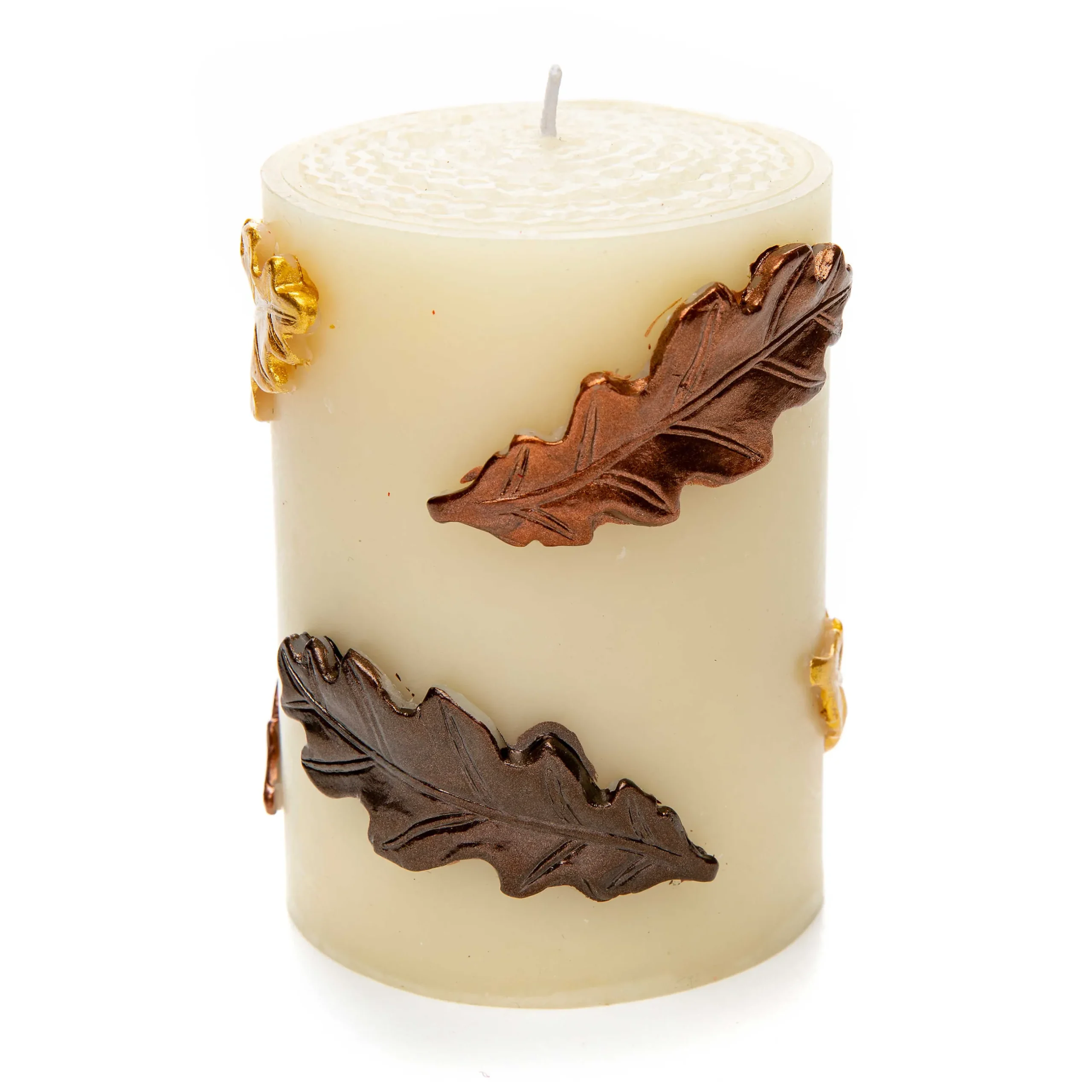 The Fall Shop|Candles & Fragrances|MacKenzie-Childs Falling Leaves 4 Pillar Candle