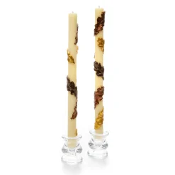The Fall Shop|Candles & Fragrances|MacKenzie-Childs Falling Leaves Dinner Candles, Set of 2