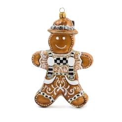 Holiday|MacKenzie-Childs Farmhouse Gingerbread Boy Glass Ornament
