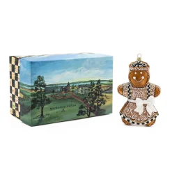 Holiday|MacKenzie-Childs Farmhouse Gingerbread Girl Glass Ornament