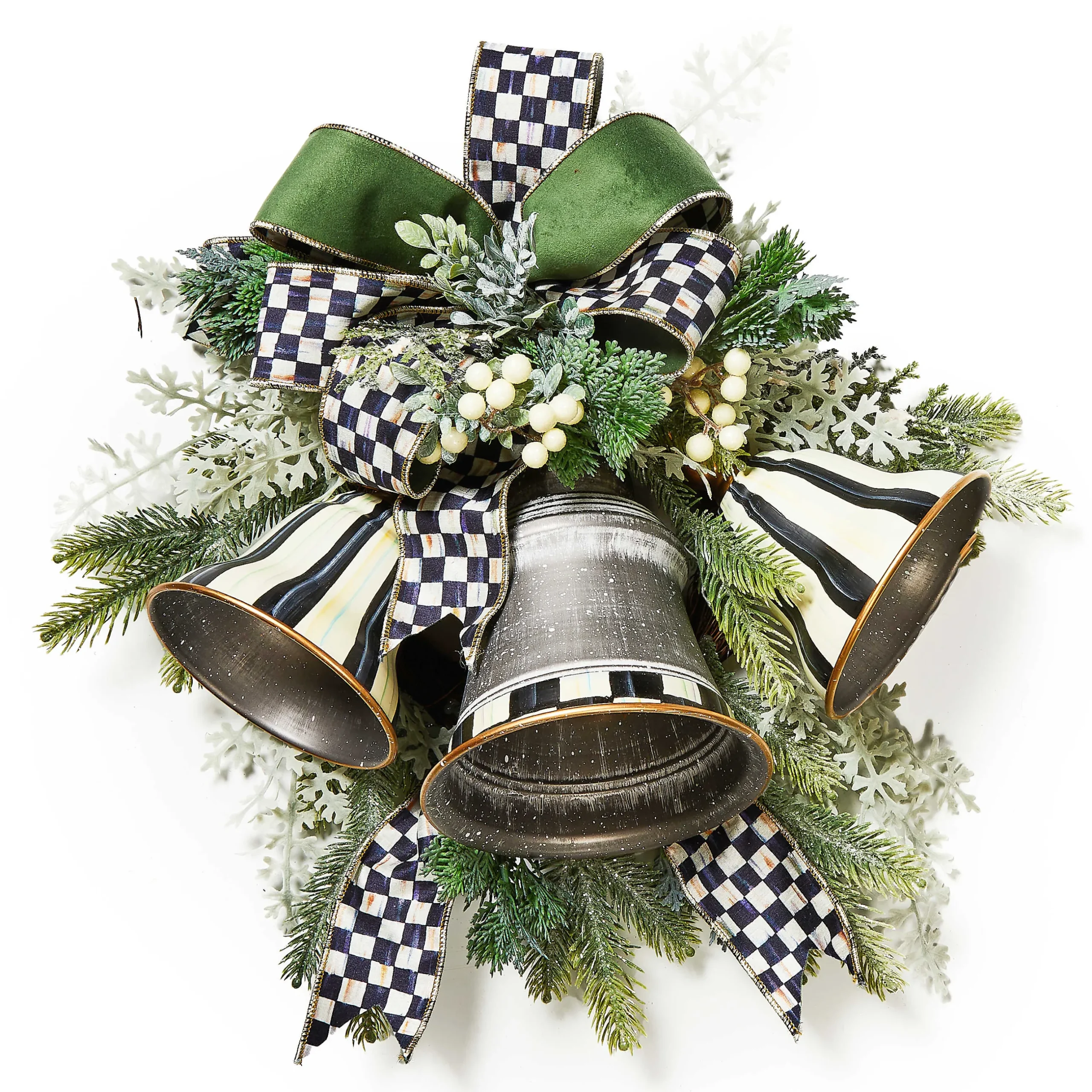 Holiday|Greenery & Florals|MacKenzie-Childs Farmhouse Holiday Bell Swag