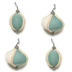 Holiday|MacKenzie-Childs Farmhouse Holiday Corded Ornaments, Set of 4