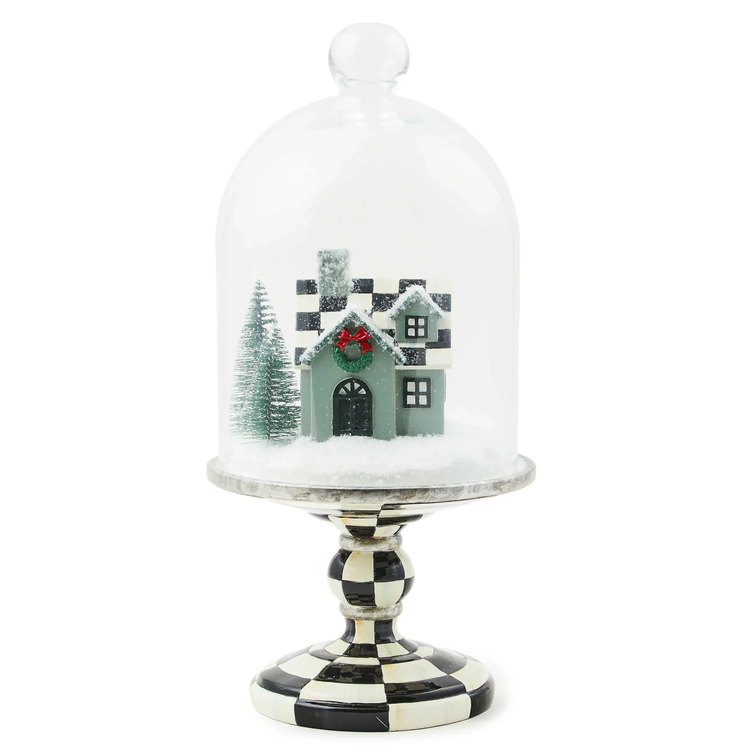 Room Accents|MacKenzie-Childs Farmhouse Holiday House Cloche