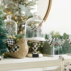 Room Accents|MacKenzie-Childs Farmhouse Holiday House Cloche